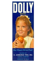 Dolly Brand Citrus Label
