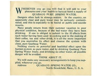 Quabaug Spring Water
