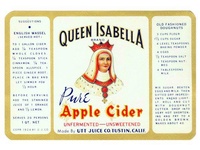 Queen Isabella Apple Cider Label