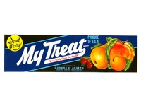My Treat Washington Fruit Crate label