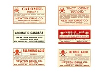 Newton Drug Co-Seattle Washington-Poison Labels