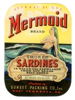 Mermaid Sardine Label