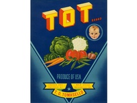 Tot California Vegetable Crate label